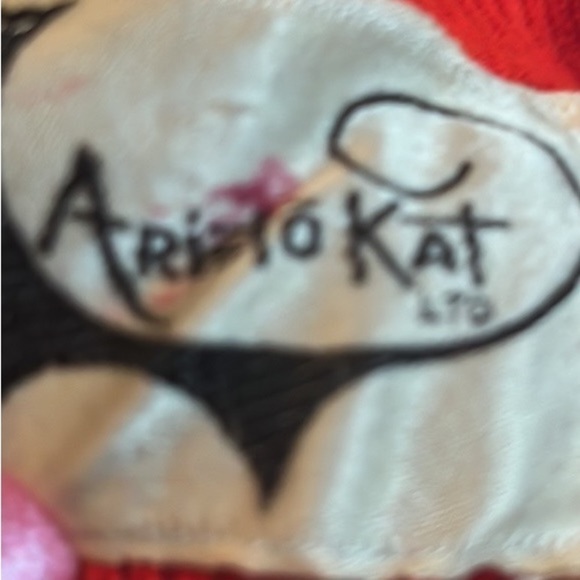 Aristo Kat Knit Dress Sz 14 Long Red/Orange Wool/Acrylic Back Zip - Picture 8 of 12